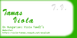 tamas viola business card